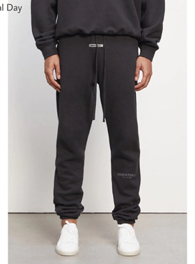 FOG Essentials 20ss fw 复线高街反光logo卫裤 休闲束脚加绒长裤