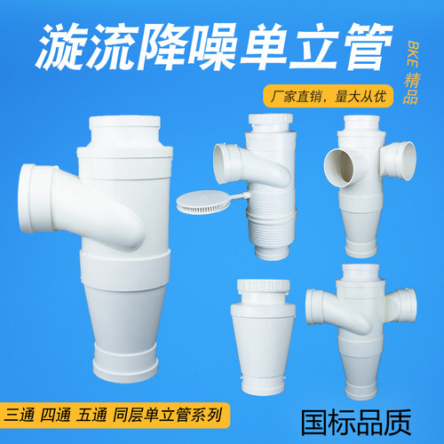 pvc螺旋同层排水直接四通