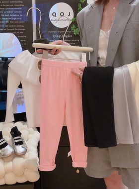 女童裤子打底裤薄款儿童长裤小女孩童裤夏季宝宝底裤春秋季百搭