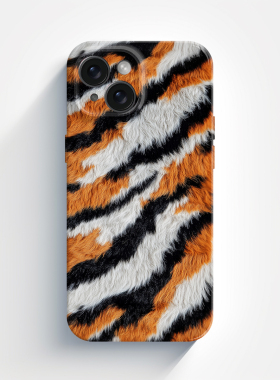 老虎皮毛纹理 高级野性菲林适用iPhone16/15pro手机壳华为pura70小米畅享70软vivoS19硬iqooneo9畅享60苹果14