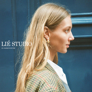 宋轶同款 现货Lie Studio圆球圆珠重工极简丹麦高级耳环官方授权