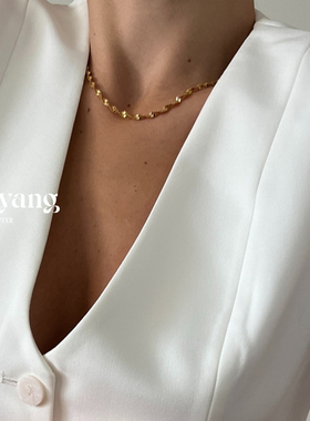 清仓Alix Yang流光溢彩扭链复古镀金澳洲小众项链官方授权