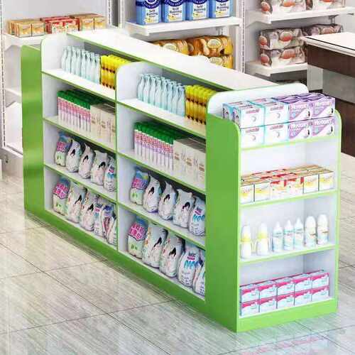 货架中岛柜母婴店展示柜