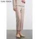 TOUCH女装 长裤 早春羊毛醋酸混纺西装 直筒中腰休闲西装 裤 PURE