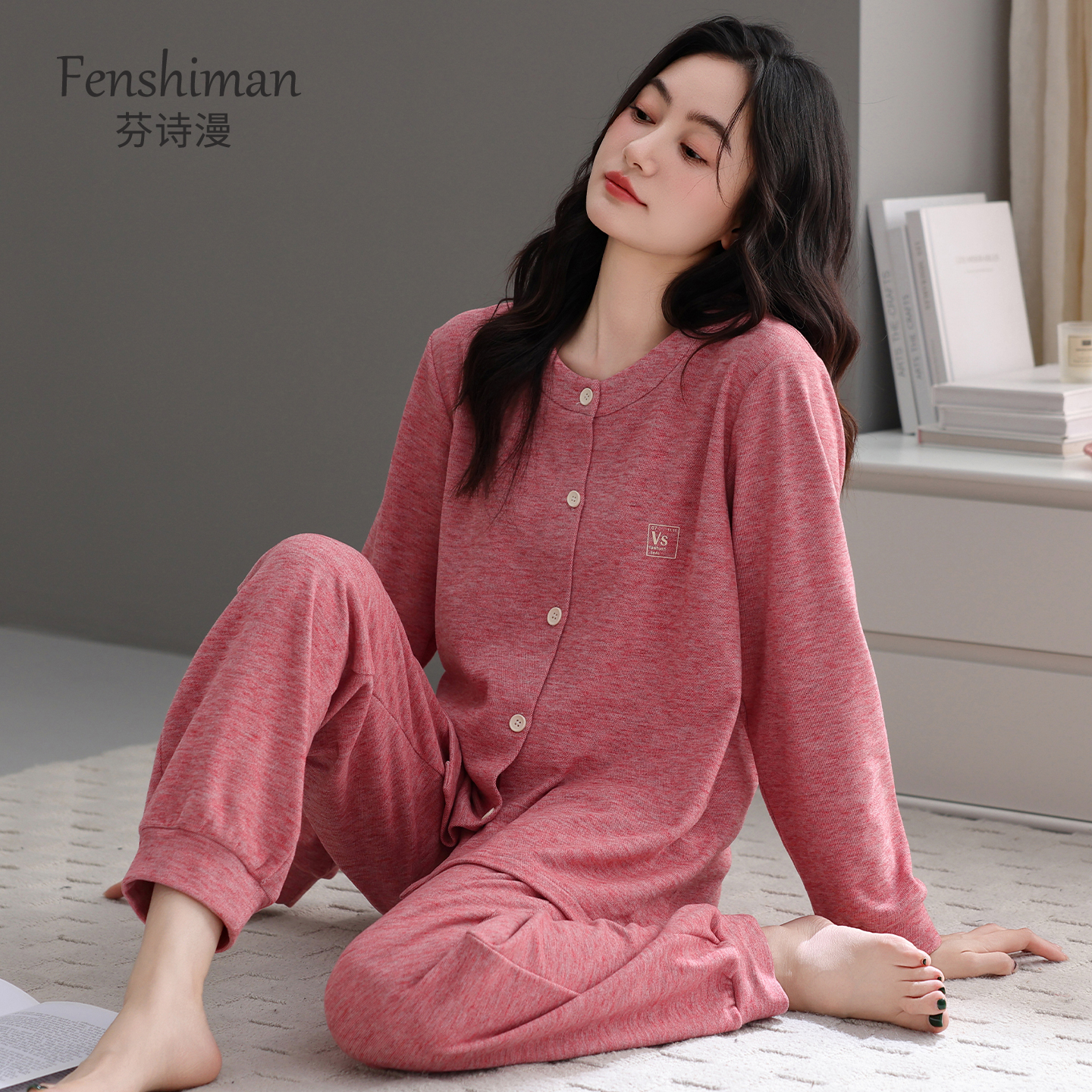 【双面绒感】睡衣女士秋冬德绒