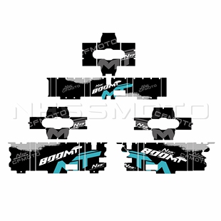 适用春风800MT三箱贴纸 贴画 MT800加厚磨砂贴花防水防晒版画配件