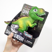 儿童软胶恐龙仿真动物会叫大号霸王龙模型发声三角龙男孩塑胶玩具