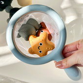 儿童沐浴漂浮动物宝宝泡澡搪胶乌龟螃蟹戏水婴幼儿不进水洗澡玩具