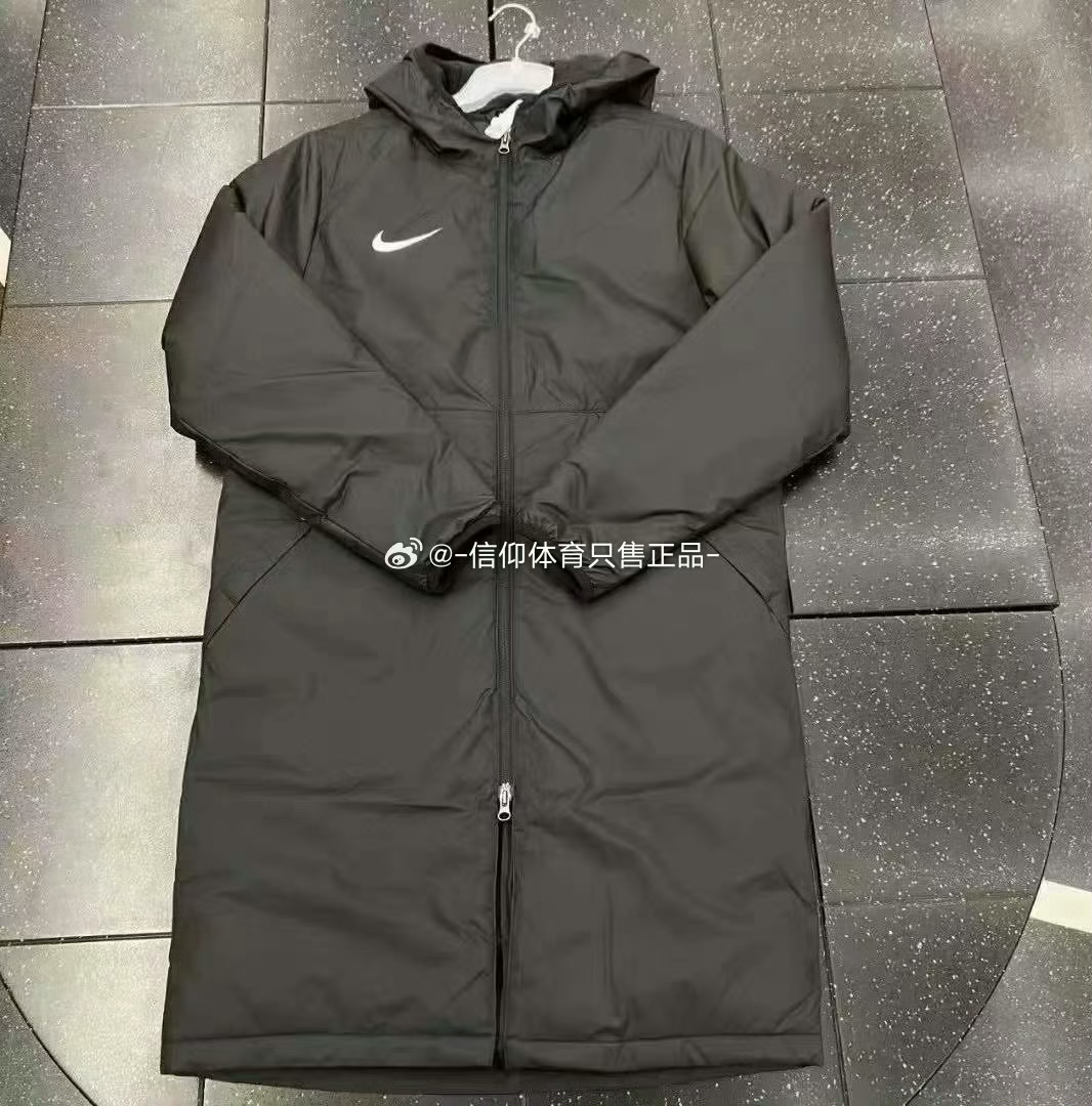 Nike/耐克男子冬季运动足球长款连帽保暖防风棉服夹克 CW6767-010