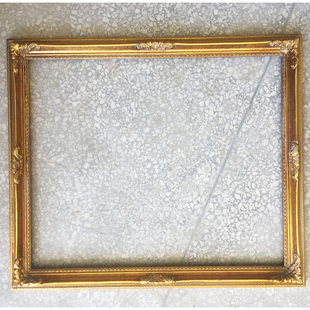 实木细画框相框金色做旧角花画框花卉画框宽度5cm厚度3.2cm 欧式