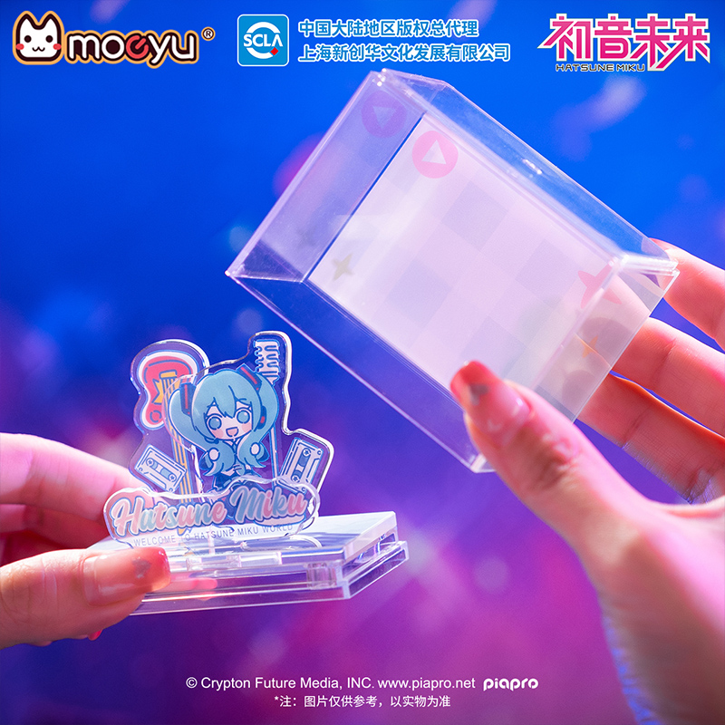 moeyu 初音未来元气乐队亚克力摆件miku二次元动漫周边收藏盲盒