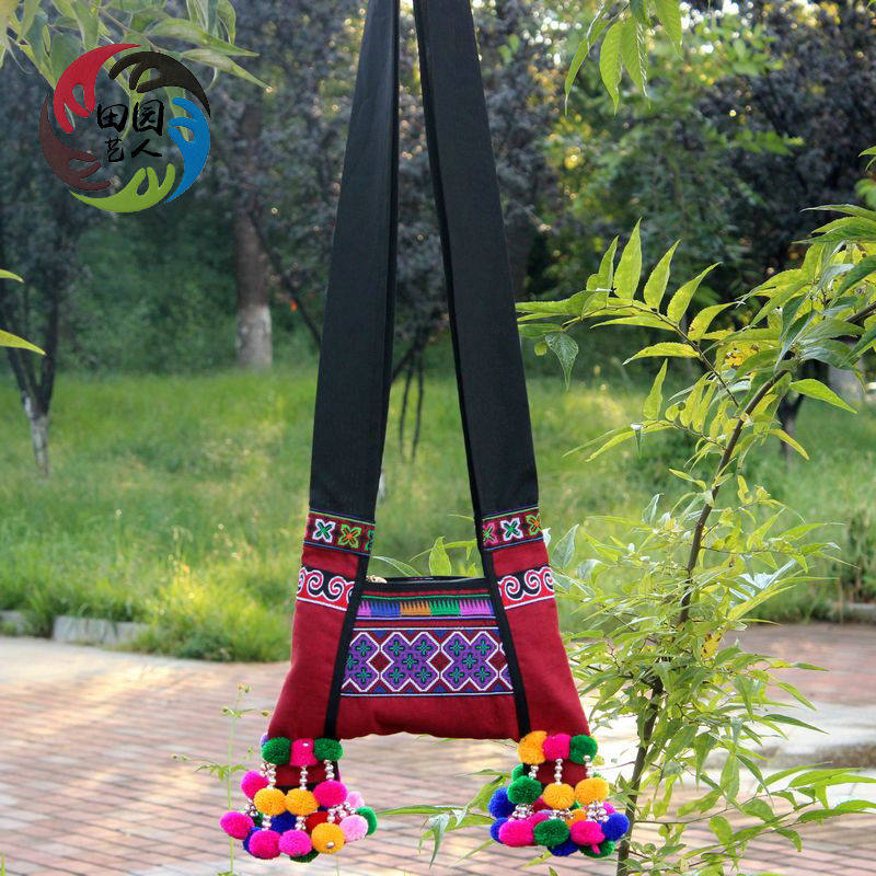 2020 NEW NATIONAL STYLE STAGE EMBROIDERY VERSATILE CASUAL ZIPPER CROSSBODY BAG SHOULDER BAG DANCE PROPS