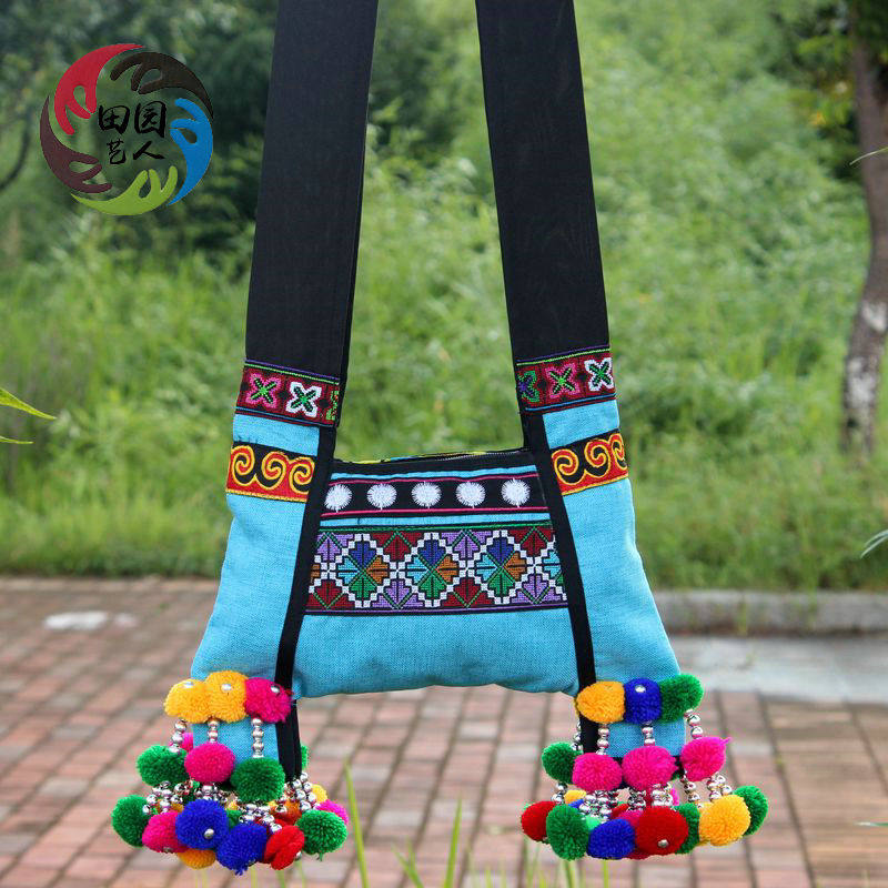 2020 NEW NATIONAL STYLE STAGE EMBROIDERY VERSATILE CASUAL ZIPPER CROSSBODY BAG SHOULDER BAG DANCE PROPS