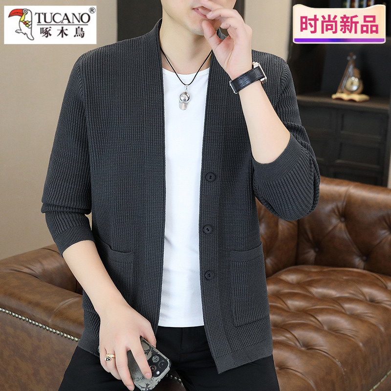 啄木鸟春秋开衫毛衣外套