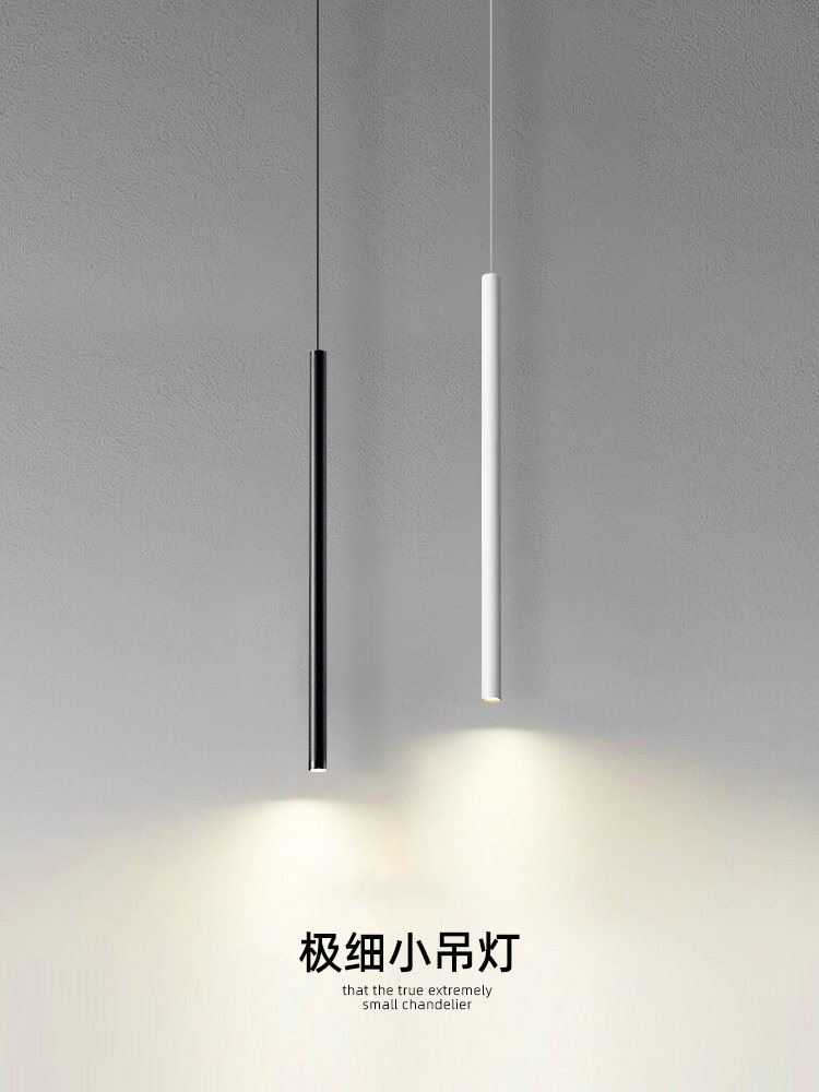 铝材北欧卧室超细长线极简图片