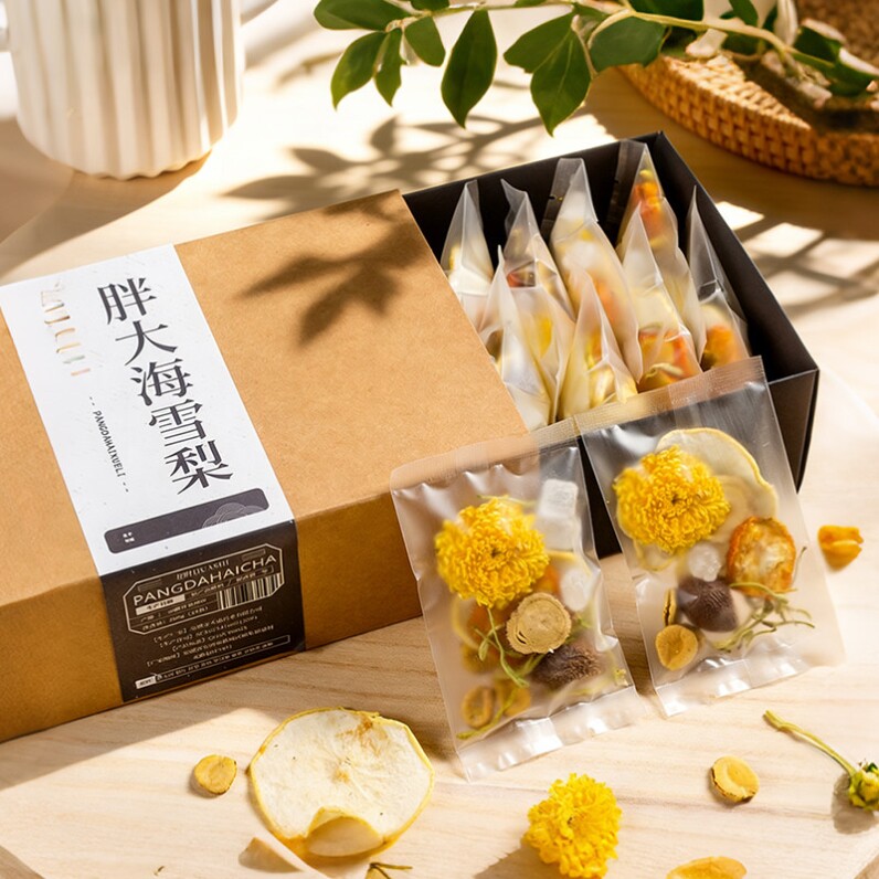 胖大海雪梨罗汉果咽炎茶清肺化痰止咳润喉教师节礼物送老师养生茶