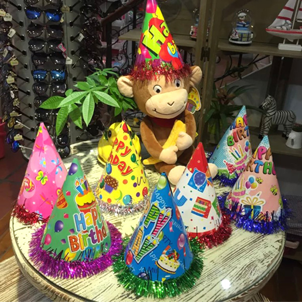 生日纸帽子三角形帽子生日party帽子儿童生日帽