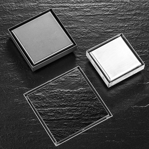 304不锈钢隐形地漏可镶砖