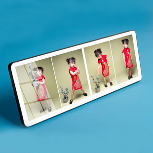 大韩水晶组合照片定制桌面摆台宫格韩版 相框宝宝烤瓷亚米奇相制作