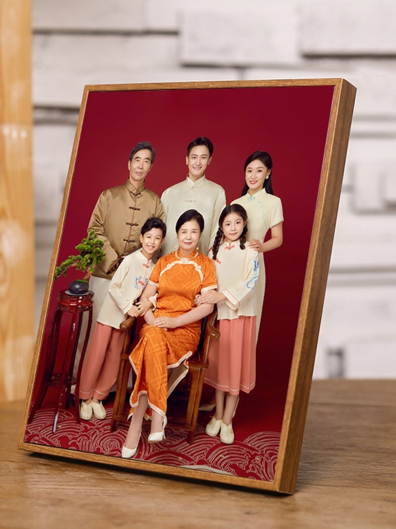 制作水晶相框摆台定制照片拉米娜简约全家福相片精致婚礼合金挂画