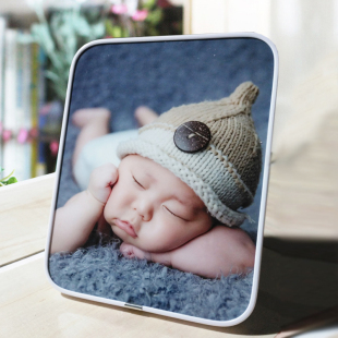 拉菲版 48寸摆台制作宝宝照全家福挂墙定制婚纱照冲印桌面相框 画7