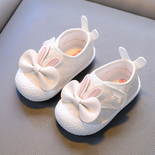 女宝宝鞋子春秋婴儿学步鞋软底0一1-2岁小皮鞋防滑轻便女童公主鞋