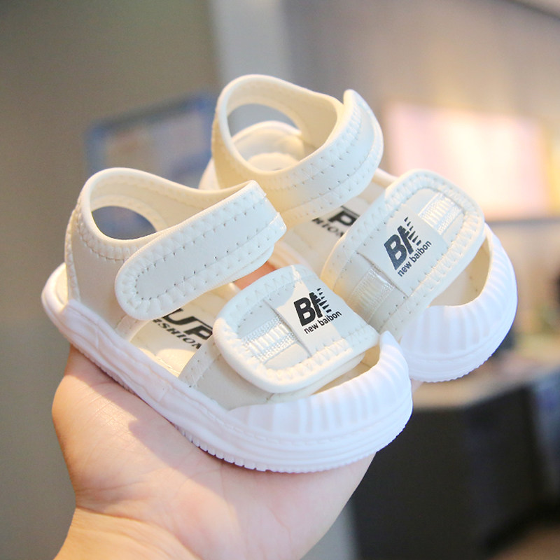 夏季宝宝凉鞋包头男宝0一1-3岁女宝婴儿学步鞋软底男童鞋子机能鞋