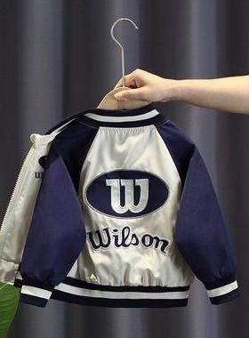 Next inss男童棒球服外套2025秋冬新款宝宝加绒夹克中小童上衣潮