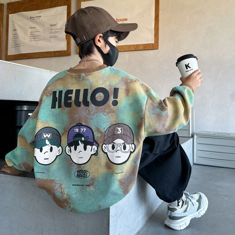 Jkids韩国男童卫衣春秋2026新款中大童男孩春季打底衫儿童装上衣