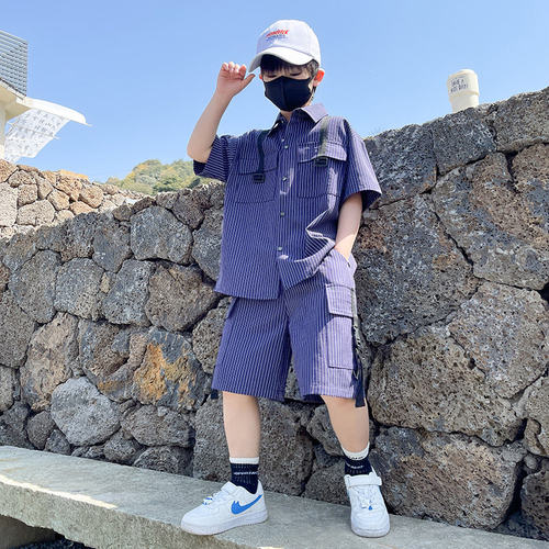 韩国TY潮牌男童夏装短袖