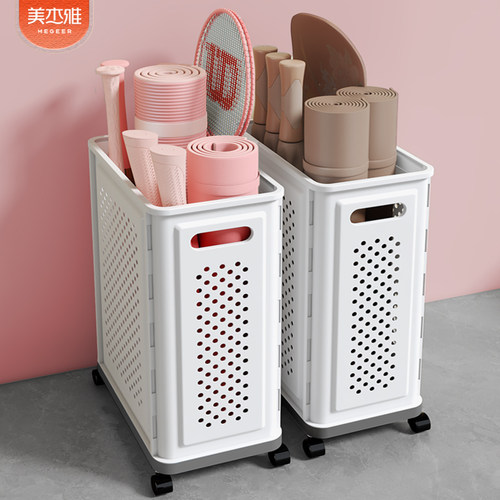 瑜伽垫收纳筐滑轮设计承重力强