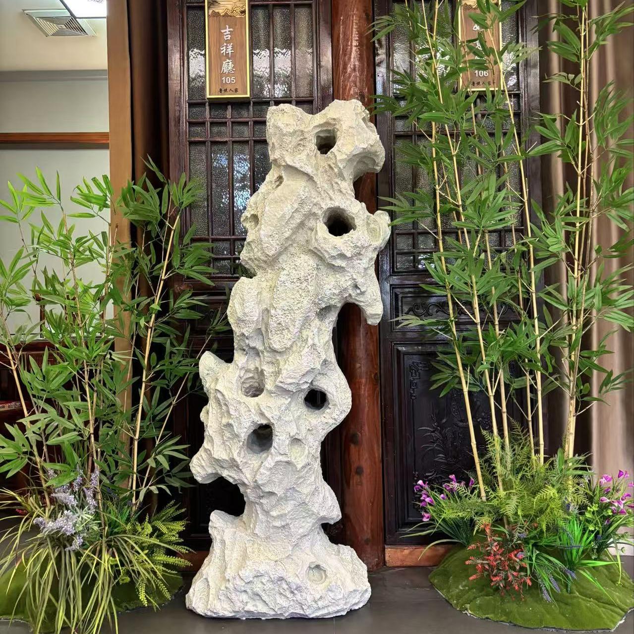 仿真太湖石雕塑酒店大堂摆件