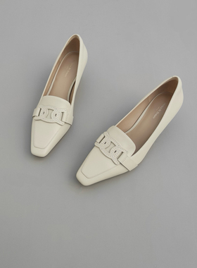 Federica Di Donato 进口混种小羊皮日常通勤4.5cm小细跟单鞋886