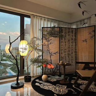 主播直播间背景布3d立体办公室屏风复古客厅轻奢灯光拍照背景墙图