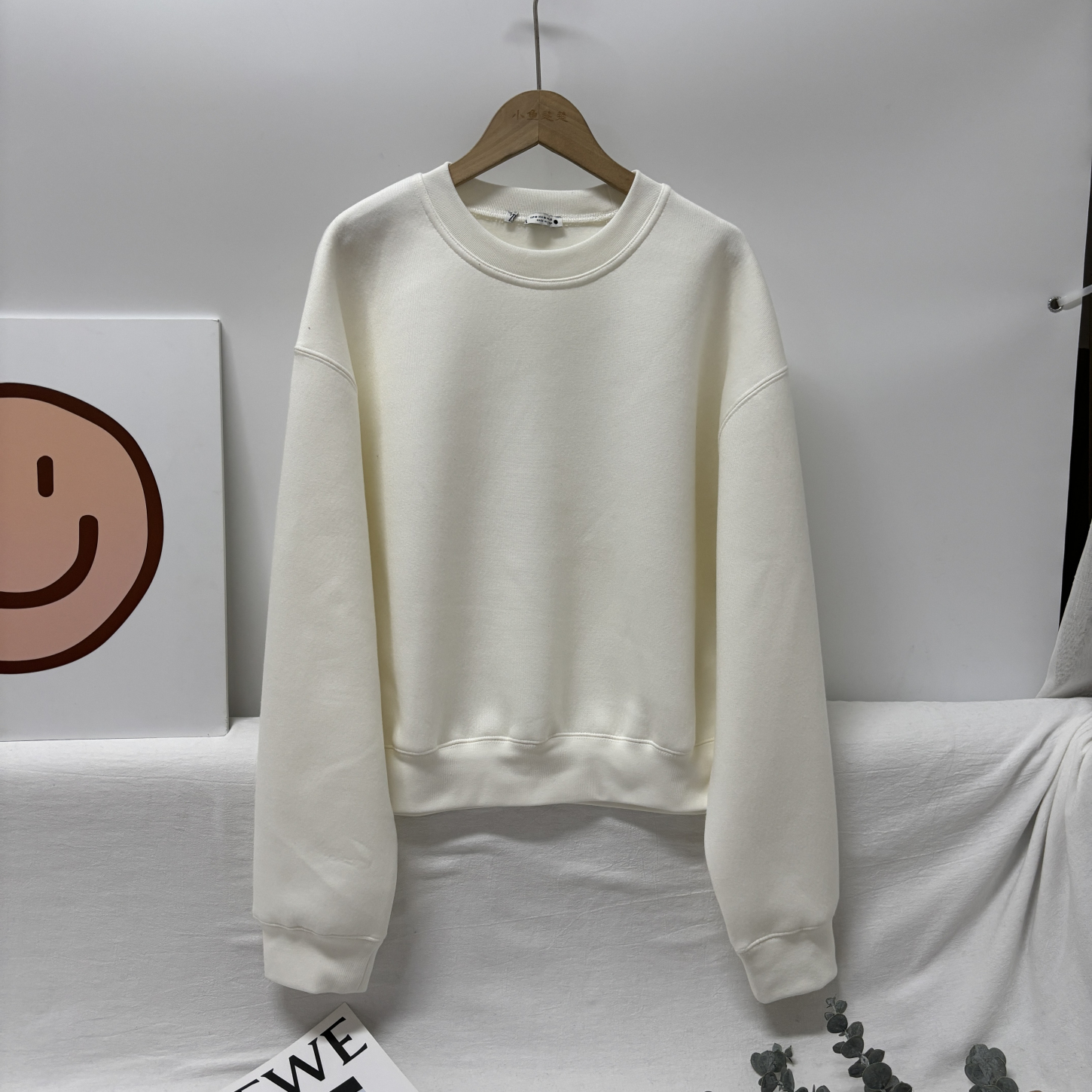 外贸原单 秋季新款简约百搭基础款圆领套头卫衣打底衫28E4/001056