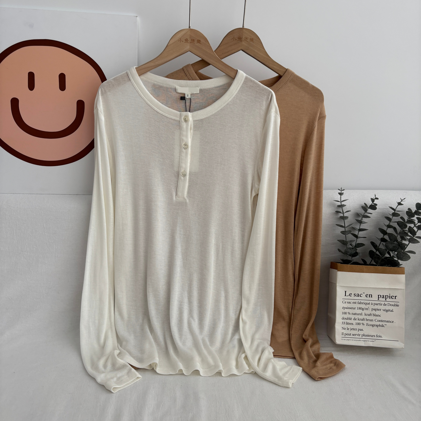 劝你买 77.6莱赛尔+22.4绵羊毛 柔软亲肤打底衫 T恤女44B4/000634