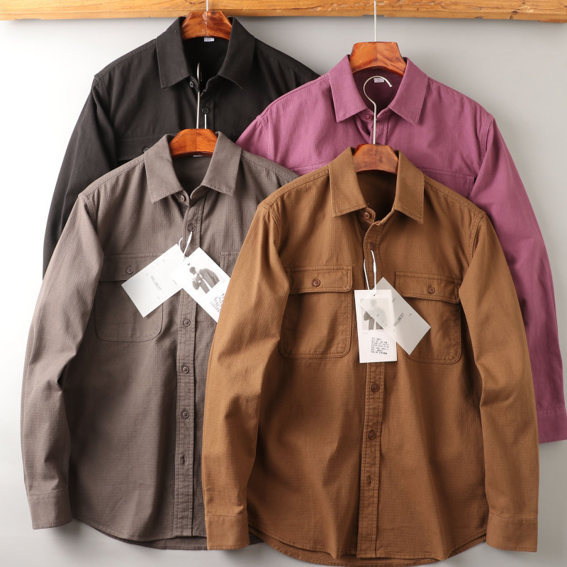 北美工装全棉！刚需秋季阿美咔叽男士工装百搭翻领口袋衬衫衬衣潮,男装,衬衫,淘宝优惠券,粉丝福利购,淘宝优惠卷