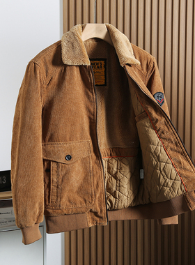 实穿温暖时髦！重磅推荐。外贸尾货男士保暖翻领工装棉衣棉服外套