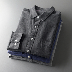 任性入手，不用犹豫！老顾客秋装新品男全棉日单休闲衬衫长袖衬衣