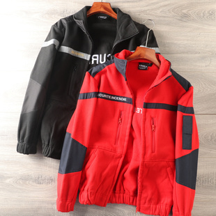 出欧美工厂清仓款 男高克重户外加厚摇粒绒宽松夹克外套 秋冬新品