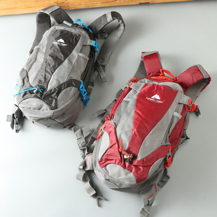 外贸走北美专业户外轻量级 徒步越野双肩包骑行水袋情侣14L登山包