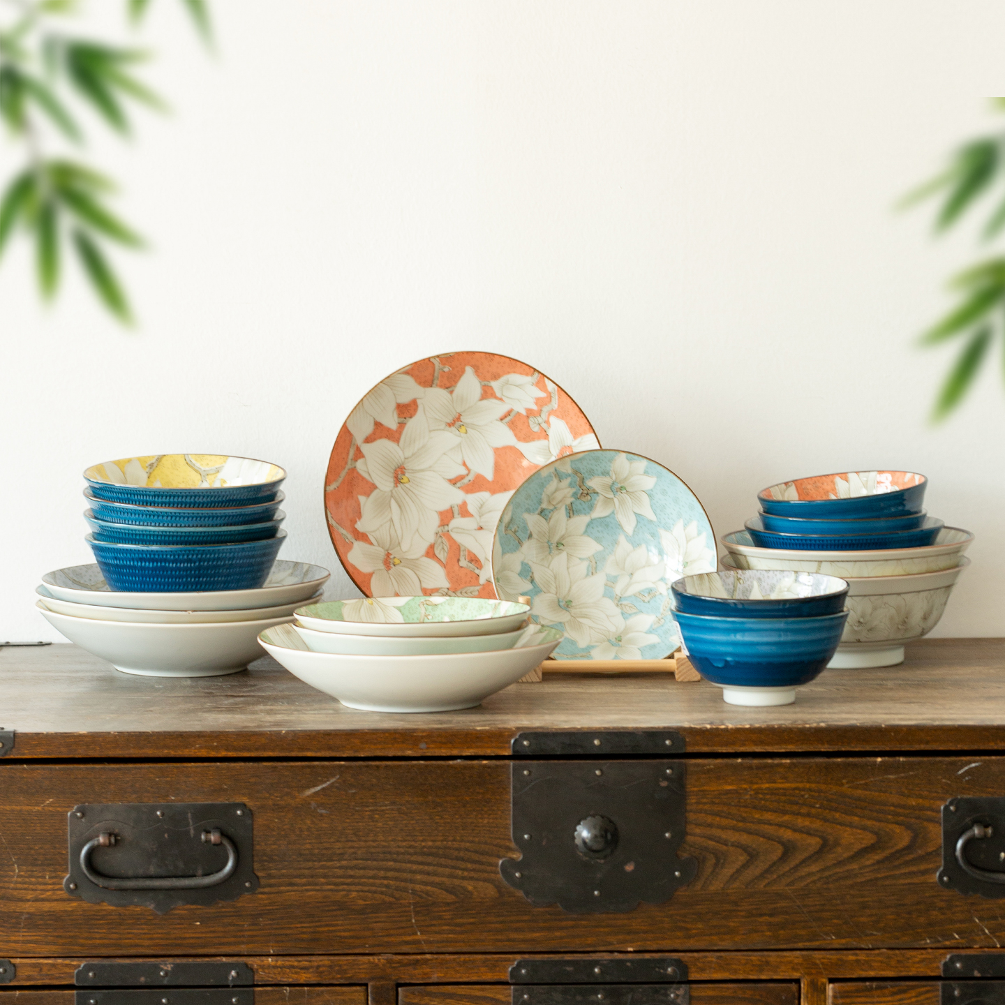 有谷窑和彩木莲系列陶瓷水果盘子