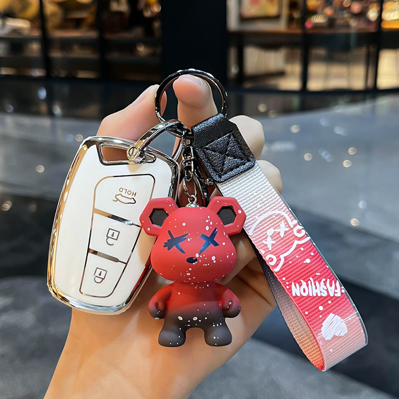 适用现代格越钥匙套第四代胜达扣