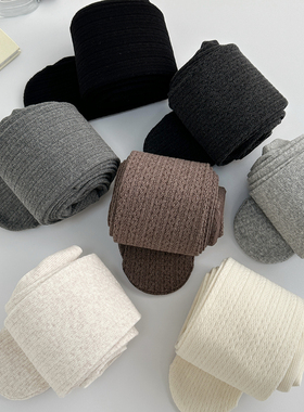 【时髦优雅麻花纹】米图日系显瘦美腿连裤袜女秋冬加厚加绒打底袜