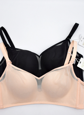 内衣女抹胸式上薄下厚ABC杯无钢圈小胸聚拢调整型文胸 露*诗59004