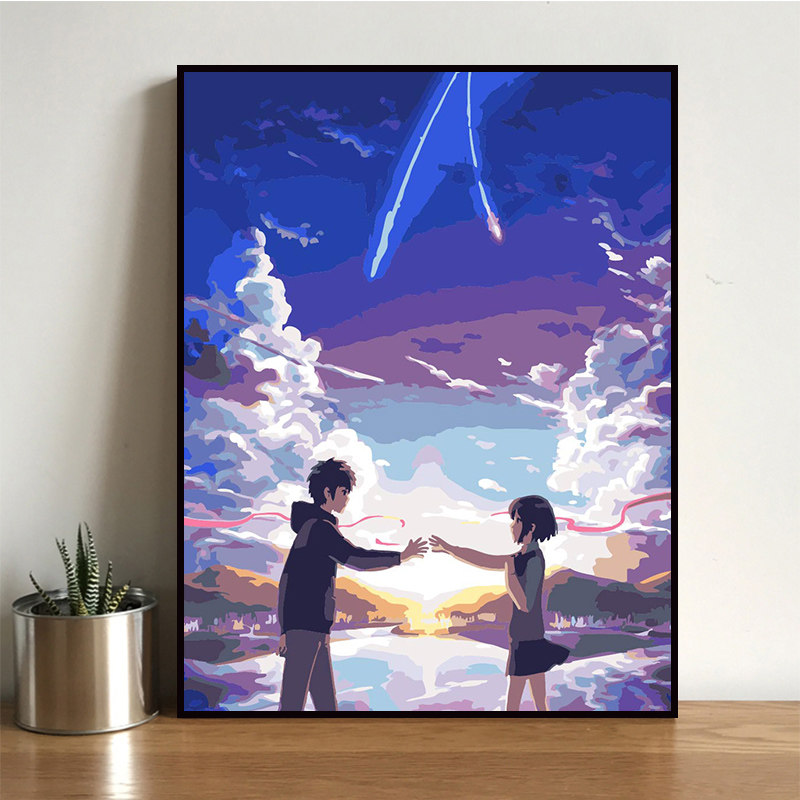 diy Digital painting Oil painting a living room Cartoon Significant Hand drawn Decorative painting 40*50 Your Namein the Home accessories , Decorative painting ,  DIY/Digital painting  category - from Buy2taobao.com to provide professional Taobao agent buy service