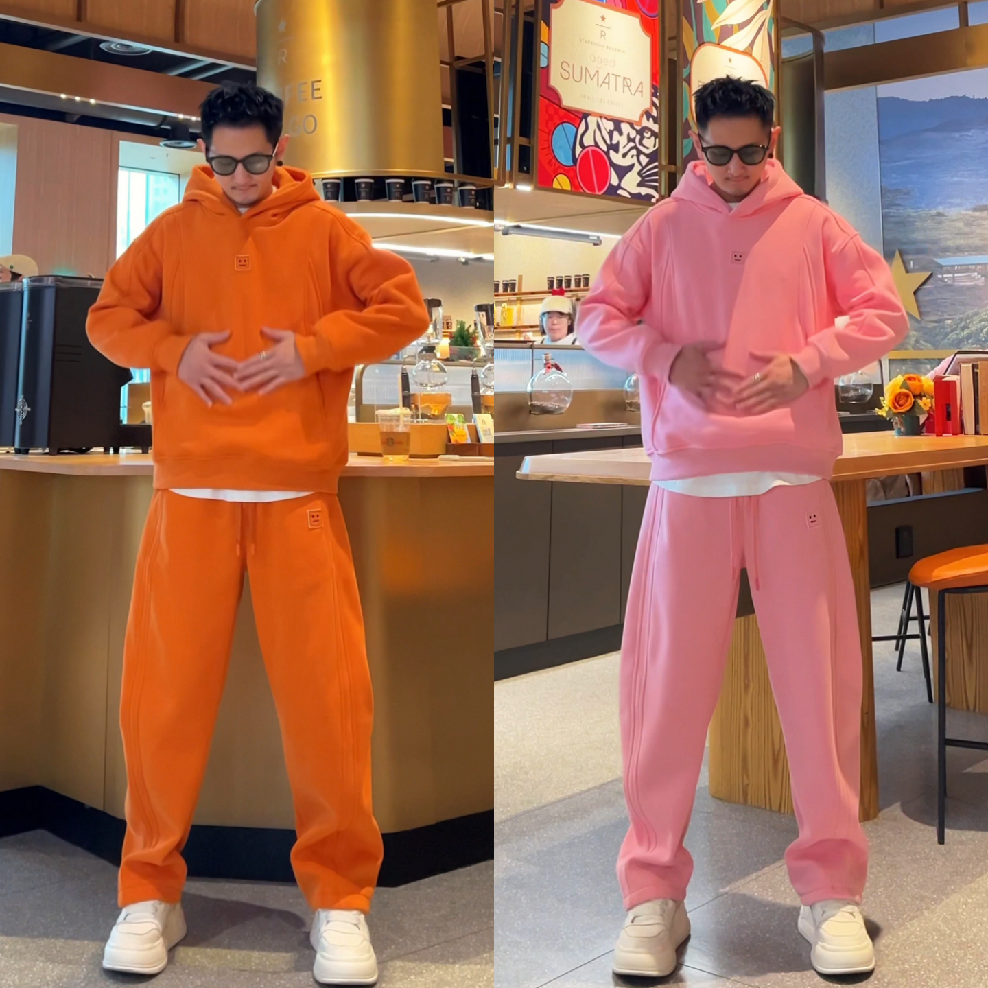 冬季厚款男女同款卫衣卫裤套装