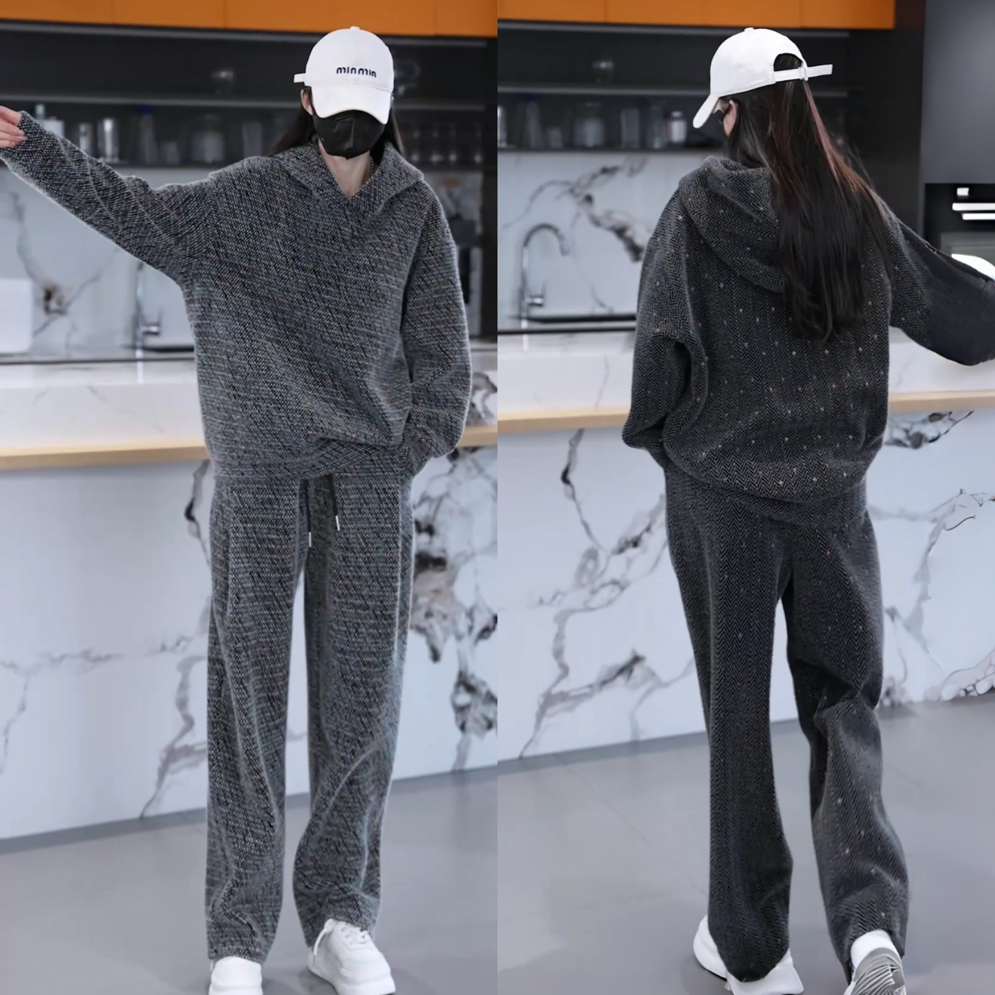 情侣同款潮牌秋冬保暖厚款套装