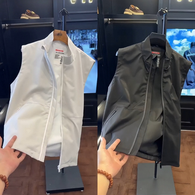 秋季新款男士户外百搭马甲外套男