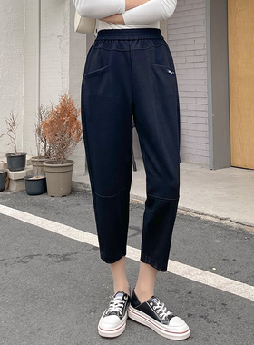 香依雅园裤子200斤大码女长裤休闲通勤宽松高腰哈伦裤萝卜裤26087